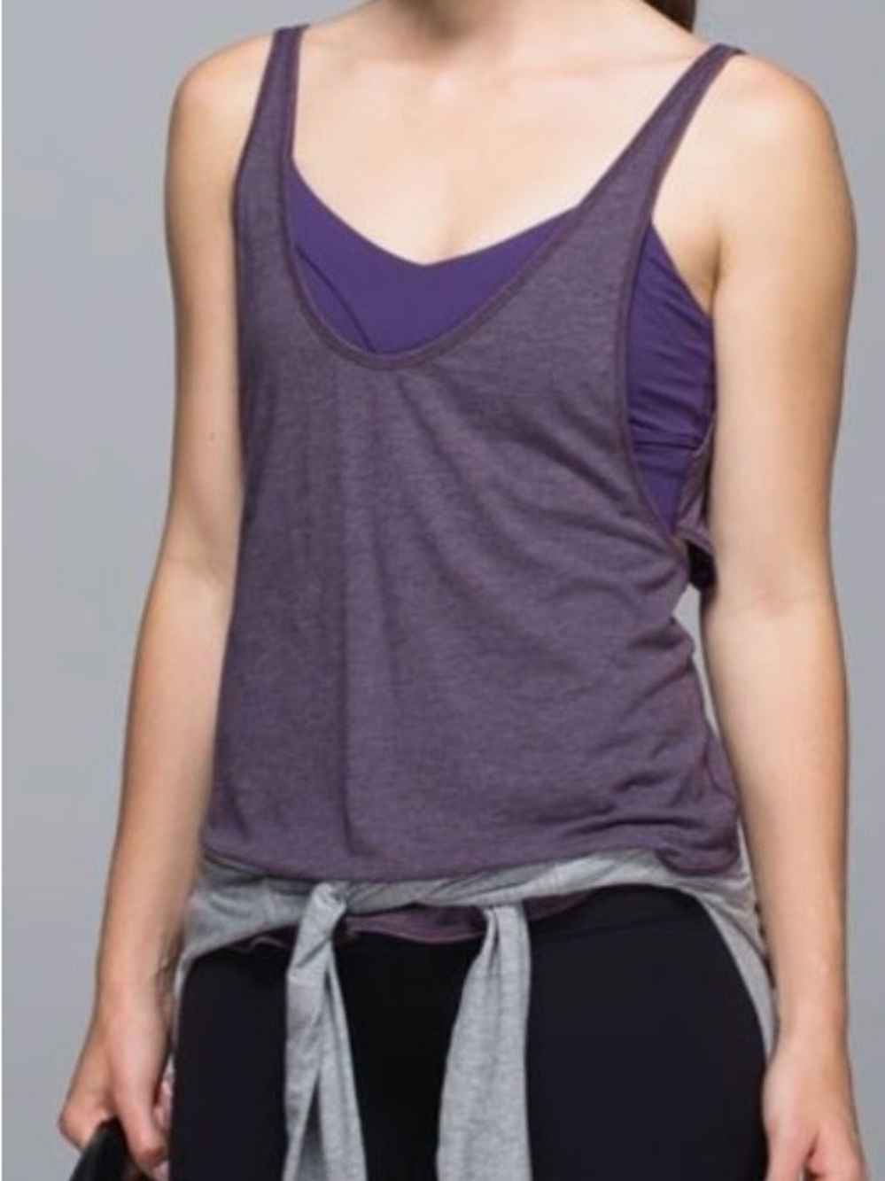 lululemon athletica Purple Layered Tank Top